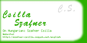 csilla szafner business card
